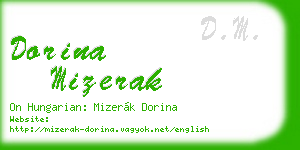 dorina mizerak business card