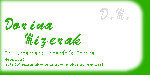 dorina mizerak business card